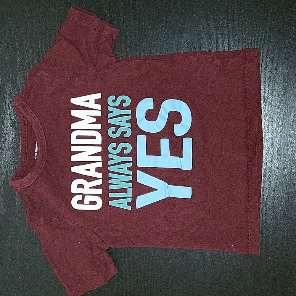 The Children's Place Maroon Tee - Grandma Always Says Yes